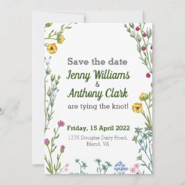 Invitación Minimalista Botánica Floral Moderna