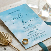 Minimalista cielo azul solo amor informal