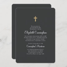 Minimalista con el funeral de Faux Gold Cross