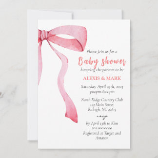 Invitación Minimalista de Baby Shower