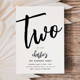 Invitación minimalista de cumpleaños | Cumpleaños