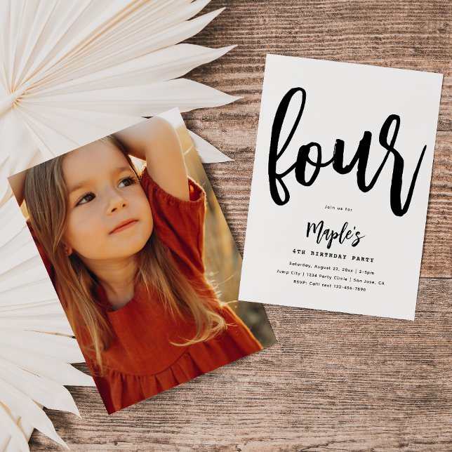 Invitación minimalista de cumpleaños | Cumpleaños  (Subido por el creador)