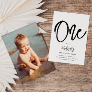 Invitación minimalista de cumpleaños Cumpleaños