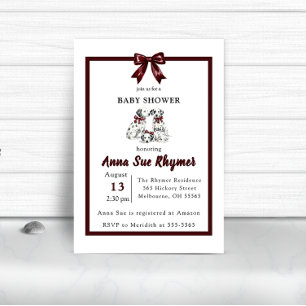 Invitación Minimalista de Dálmata con Estilo Neutr