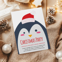 Invitación Minimalista de Fiesta de Navidad de Pin