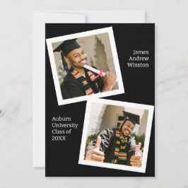 Invitación minimalista de Grado de Fotografía en B