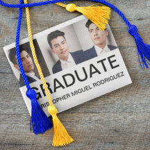 Invitación minimalista de graduación de Collage de