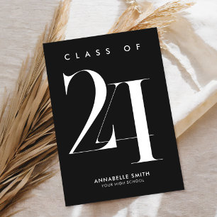 Invitación Minimalista de graduación moderna