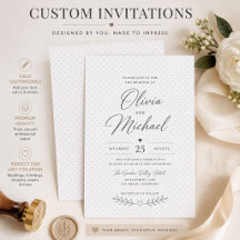 Invitación Minimalista – Diseño Elegante con Punto