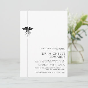 Invitación Minimalista DNP Doctor de Práctica de Enfermería G