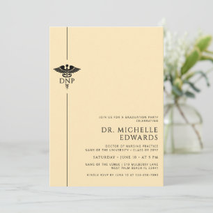 Invitación Minimalista DNP Doctor en Práctica de Enfermería G