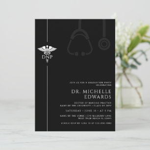Invitación Minimalista DNP Doctor en Práctica de Enfermería G