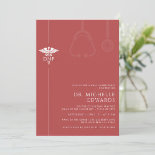 Invitación Minimalista DNP Doctor en Práctica de Enfermería G