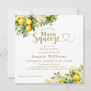 Invitación Minimalista ducha marea negra moderna