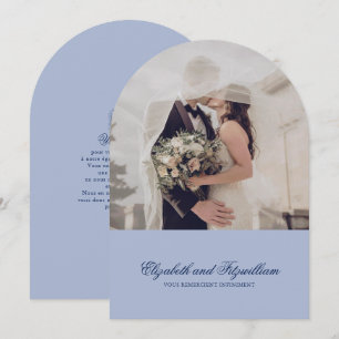 Invitación Minimalista Esbozo de amor Cisnes Boda Foto Gracia