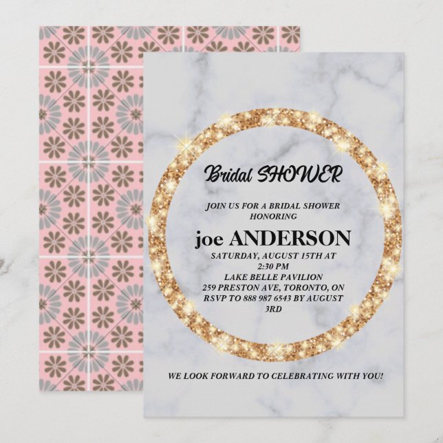 Invitación Minimalista escritura a mano negra para despedida  (Anverso / Reverso)