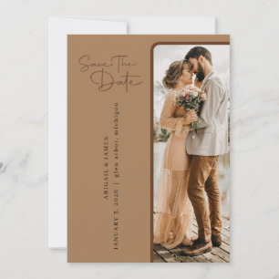 Invitación Minimalista Guardar la Fecha boda
