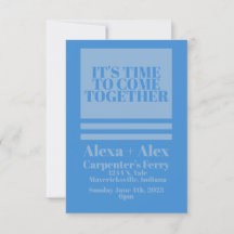 Invitación minimalista inspirada en el retro