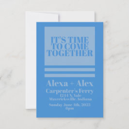 Invitación minimalista inspirada en el retro