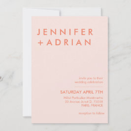 Invitación Minimalista moderna editable