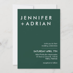 Invitación Minimalista moderna editable