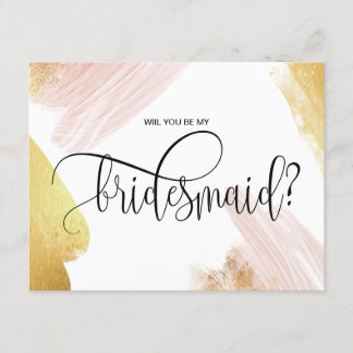 Invitación minimalista moderna, eres mi dama de honor