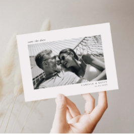 Invitación Minimalista moderna foto Save the Date