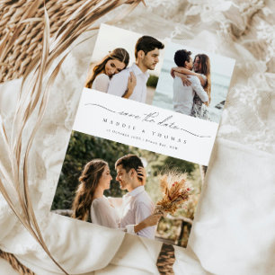 Invitación minimalista moderna para guardar la fec