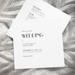 Invitación Minimalista Moderno Art Deco Todos Un Boda