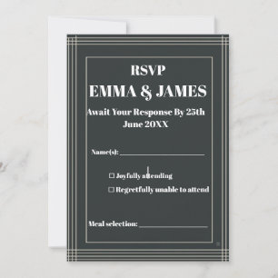 Invitación Minimalista Moderno Personalizable Fecha de la Bod