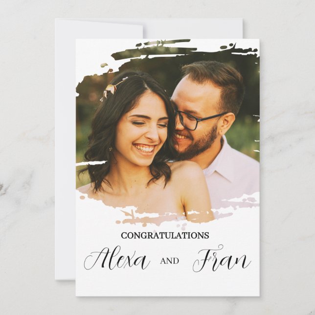 Invitación Minimalista Moderno Simple (Anverso)