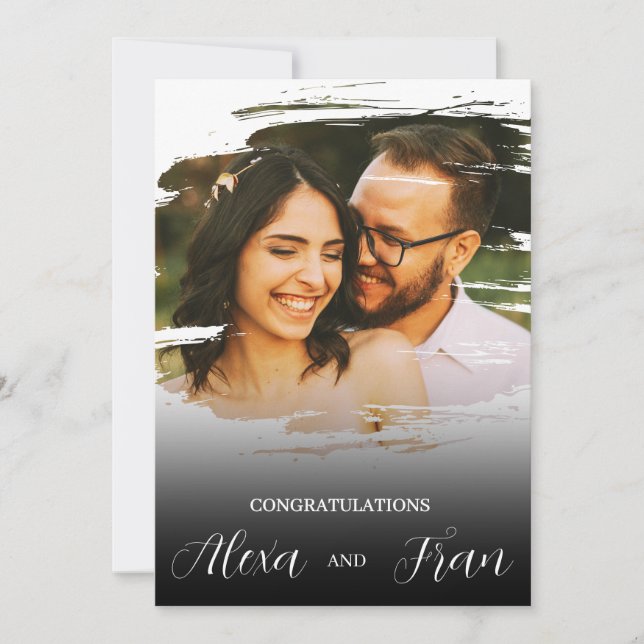 Invitación Minimalista Moderno Simple (Anverso)