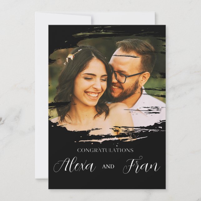 Invitación Minimalista Moderno Simple (Anverso)