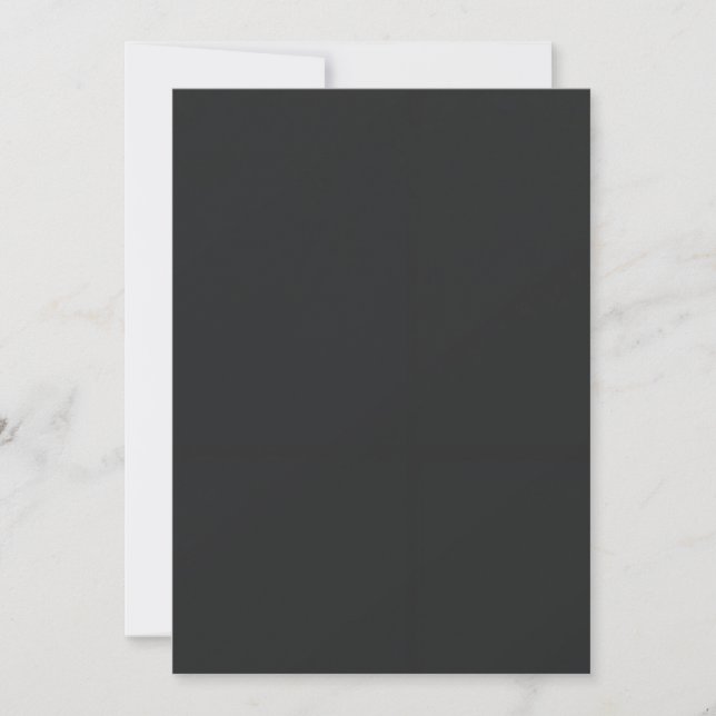 Invitación minimalista negra moderna elegante oscu (Anverso)