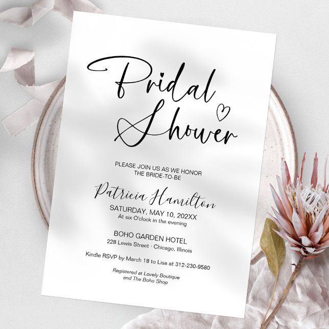 Invitación Minimalista para Despedida de Soltera (Subido por el creador)