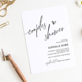 Invitación Minimalista para Fiesta de Regalos de B