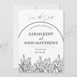 Invitación Minimalista para Guardar la Fecha