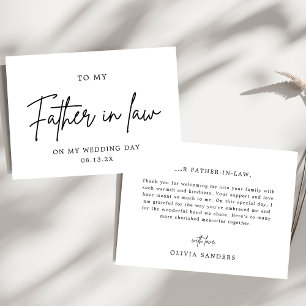 Invitación Minimalista Para Mi Padre En Derecho En Mi Día De 