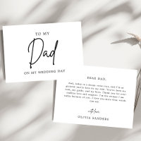 Minimalista Para Mi Papá En El Día De Mi Boda