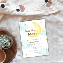 Minimalista por el Baby Shower lunar