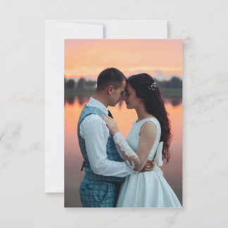 Invitación Minimalista presupuesto ruso para el atardecer 2 B