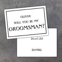 Minimalista, ¿serás mi propuesta para Groomsman?