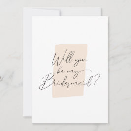 Invitación Minimalista Serás Mi Sage De La Mujer