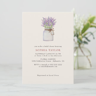 Invitación Minimalista Simple Lawender Despedida de Soltera 