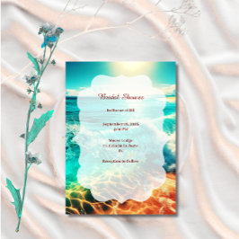 Invitación Minimalista Tropical para Despedida de 