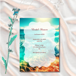 Invitación Minimalista Tropical para Despedida de 