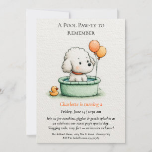 Invitación minimalista y poética a la fiesta de pi