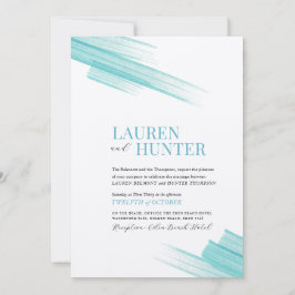 Invitación Minimalistas líneas simples de trazos de tinta acu