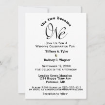 Minimalistas Los Dos Se Convierten En Un Boda Blan