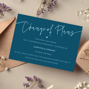 Invitación Minimalistas Planes de Cambio Boda Actualizar Verd